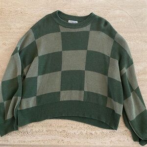 Starlow | Green Checkered Sweater